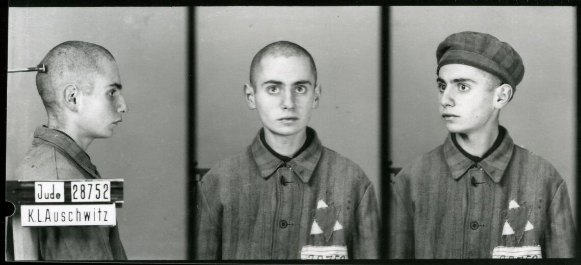 Fotos policials nazis de presoner jueu.