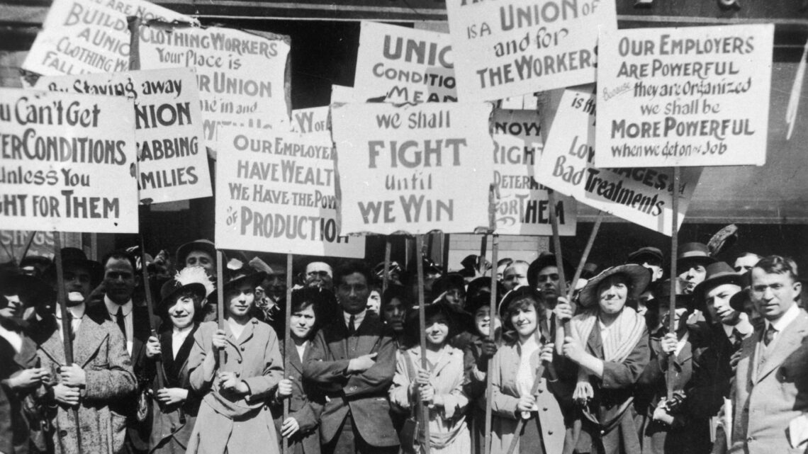 Protesta de treballadores i treballadors per feina, anys 30